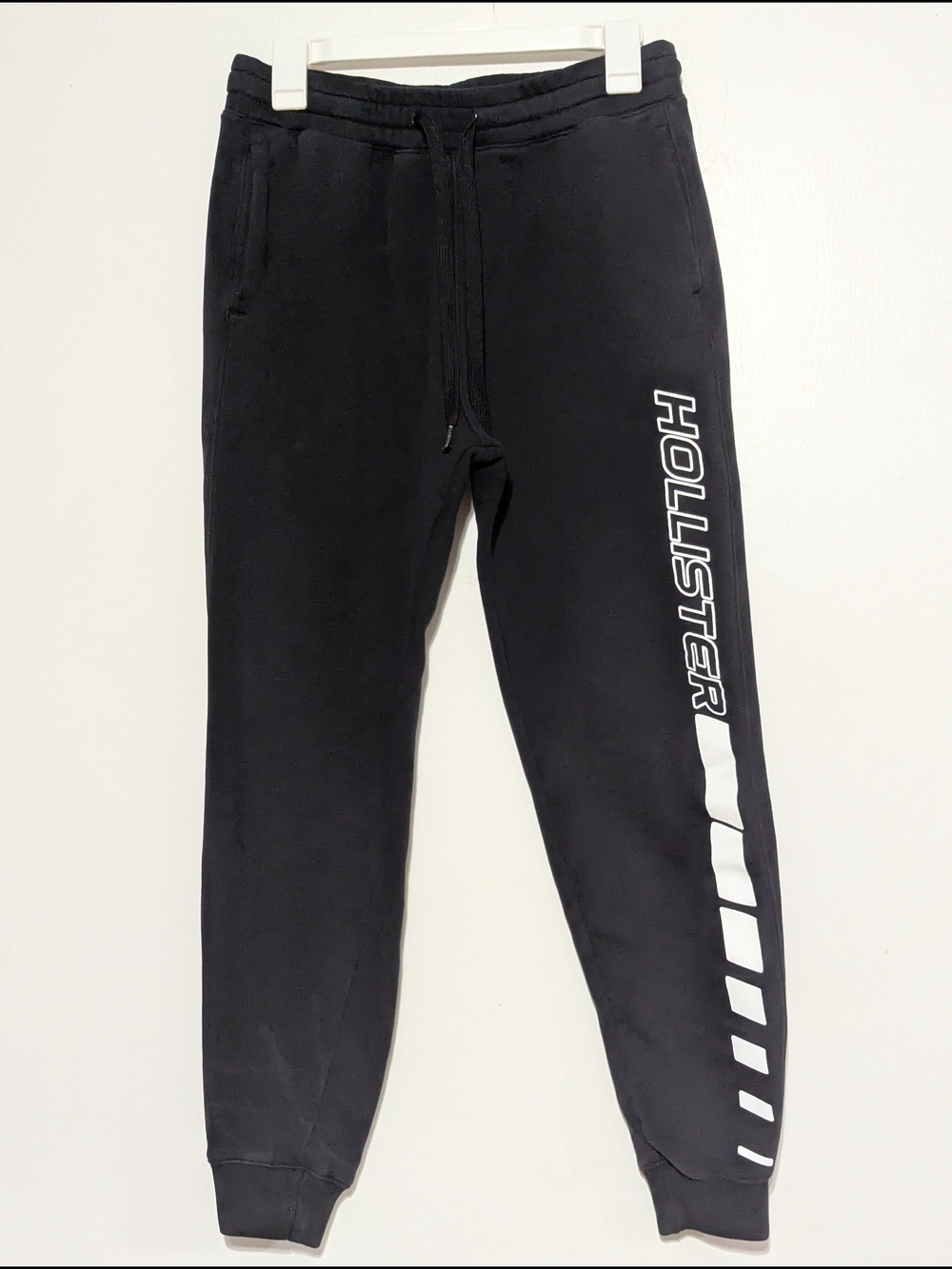 Hollister Black Logo Jogger Sweatpants